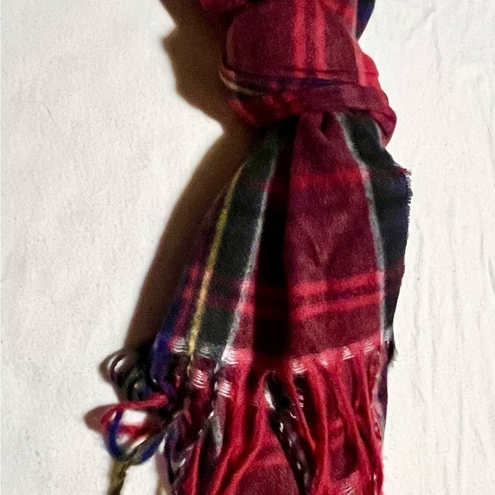NEW Style & Co. Red, White and Black Plaid Scarf - Picture 3 of 7